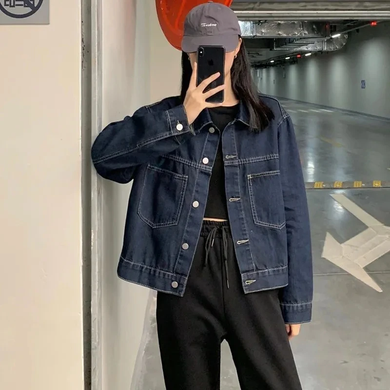 Basic Jackets Women Vintage Single Breasted Autumn New Fashion All-match Leisure Korean Style Denim Jacket Feminino Streetwear
Basic Jackets Women Vintage Single Breasted Autumn New Fashion All-match Leisure Korean Style Denim Jacket Feminino Streetwear