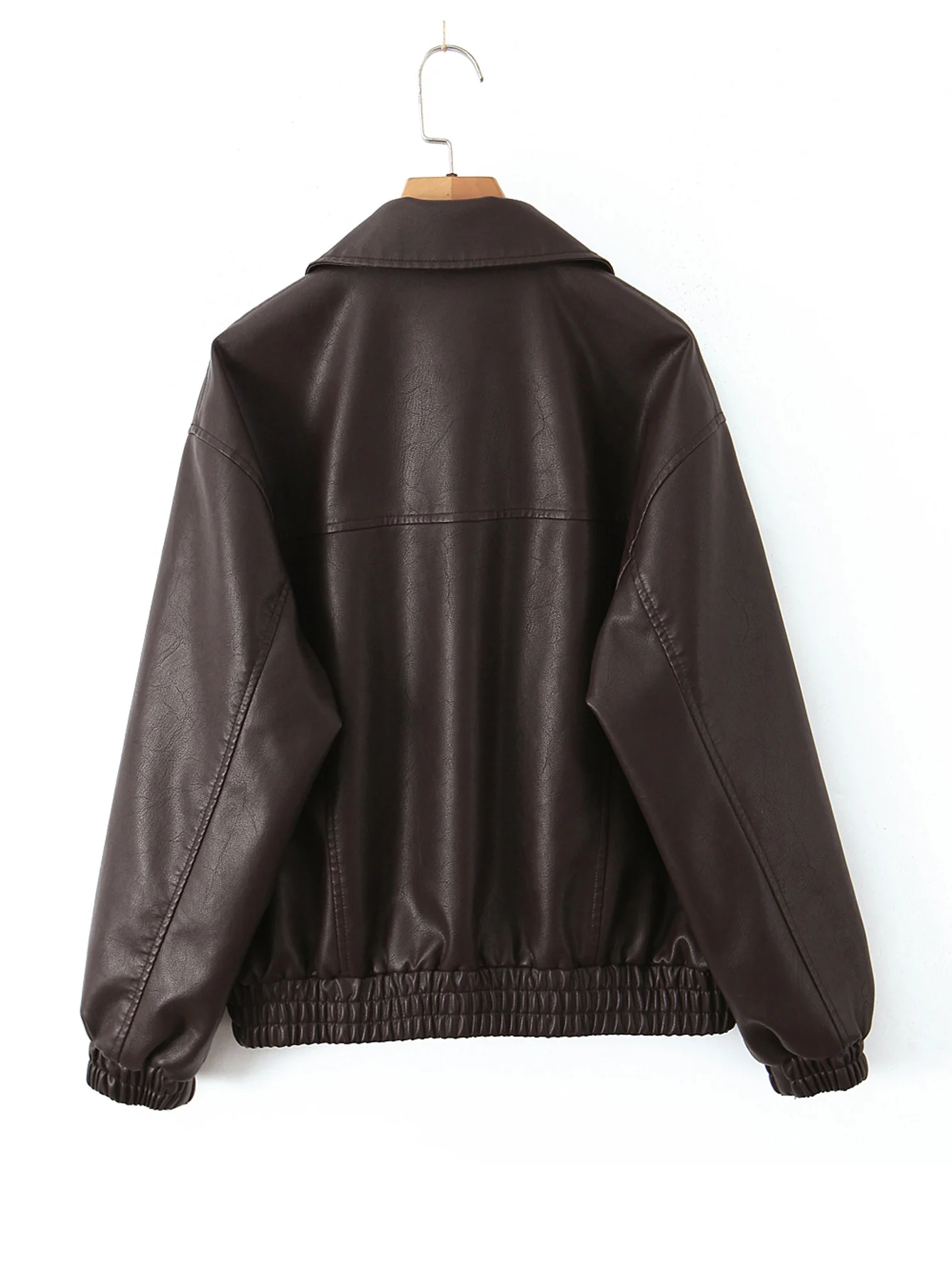 Ailegogo Streetwear Women Retro Loose Short Pu Faux Leather Jacket Spring Autumn Female Zipper Coat Vintage Moto Biker Outwear 61 S3ad4bb2a494a44b484b90115b73ef39af