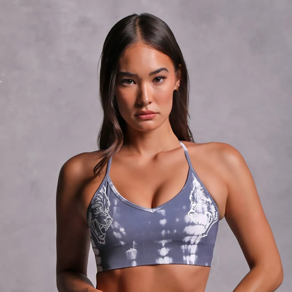 

Darc She Sports Bra For Women Crop Sexy Gym Wear Elastic Bralette High Impact Running Bralette Soft Zebra Breathable Fitness Bra