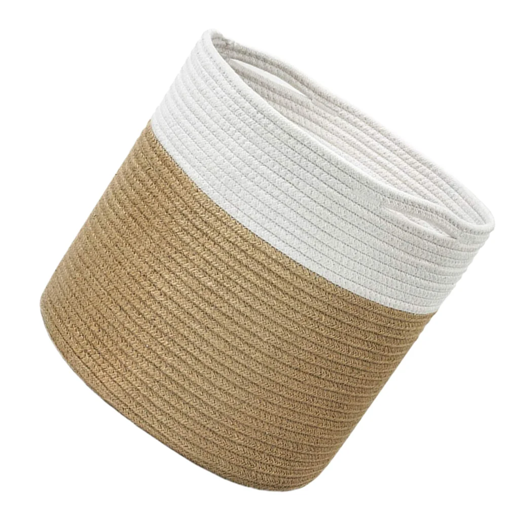 Woven Cotton Rope Flower Basket Country Chic Decor Crafted Practical Toy Container Household Convenient Storage Exquisite Bride
Woven Cotton Rope Flower Basket Country Chic Decor Crafted Practical Toy Container Household Convenient Storage Exquisite Bride