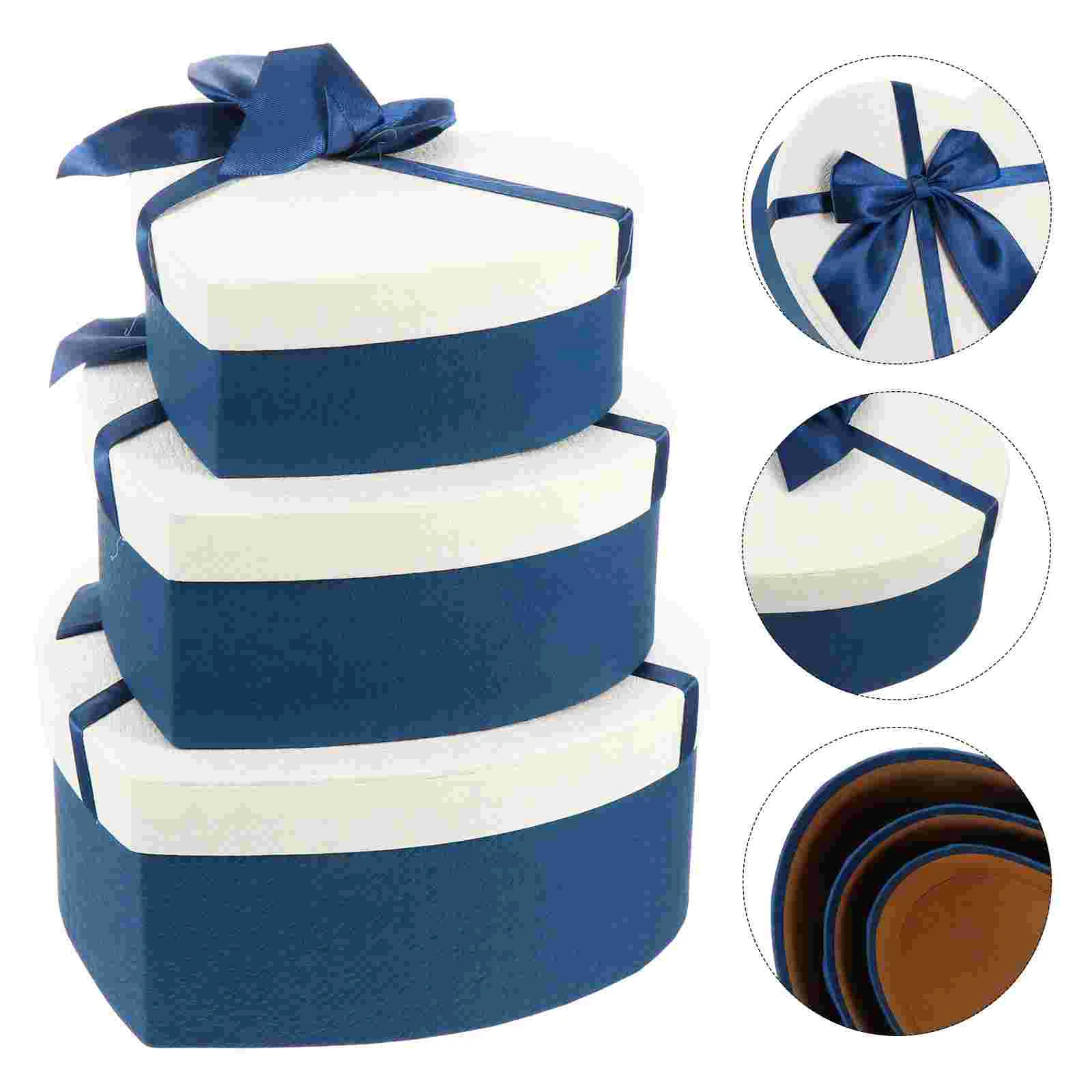 3 Pcs Box Paper Gift Case Present Boxes for Presents Jewelry Bow-knot Heart Shaped
3 Pcs Box Paper Gift Case Present Boxes for Presents Jewelry Bow-knot Heart Shaped