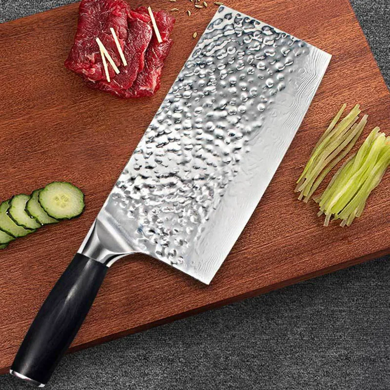 

Chinese Slicing Cleaver Sharp Blade Kitchen Chef Knives Forged Knife Multifunction Chopping Knives Kitchen Cooking Tools