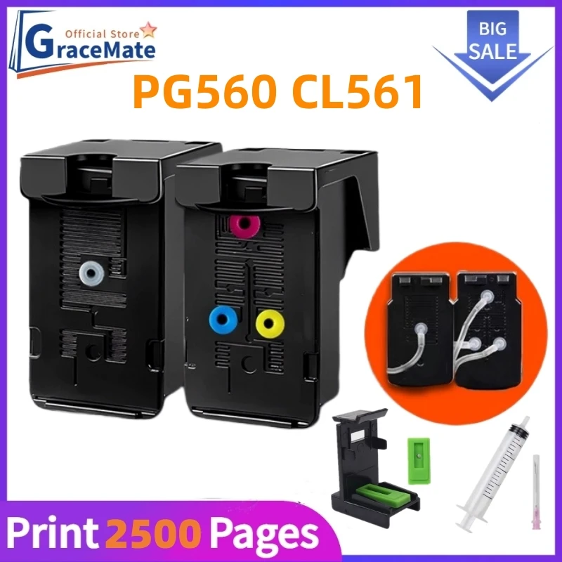 Восстановленный чернильный картридж pg560 cl561, Стандартная замена для картриджа принтера canon pixma TS7450 TS5351 TS5352 TS7451
Восстановленный чернильный картридж pg560 cl561, Стандартная замена для картриджа принтера canon pixma TS7450 TS5351 TS5352 TS7451