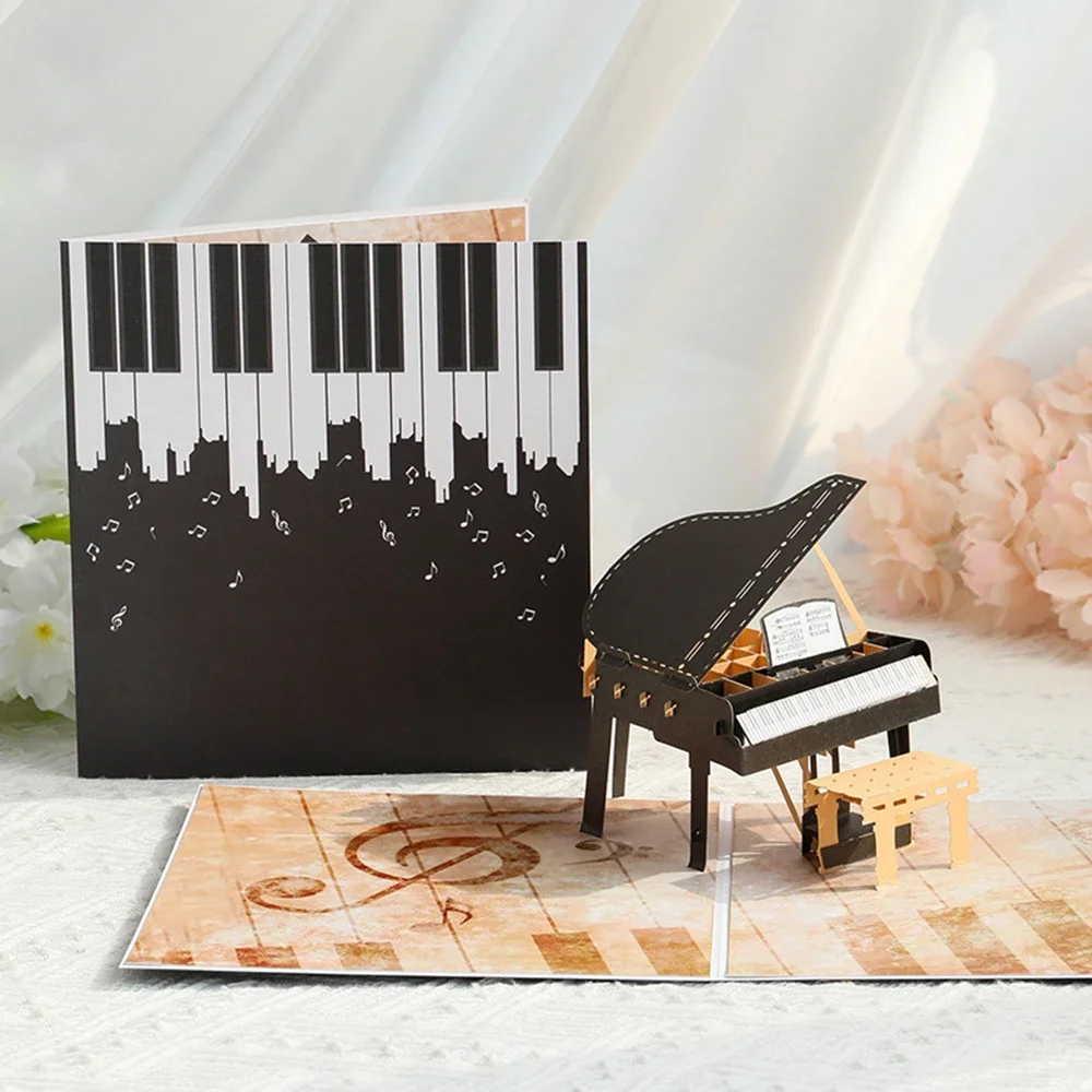 Creative 3D Birthday Card Handmade Paper Piano Greeting Cards Blessing Cards Thankyou Cards Gift
Creative 3D Birthday Card Handmade Paper Piano Greeting Cards Blessing Cards Thankyou Cards Gift