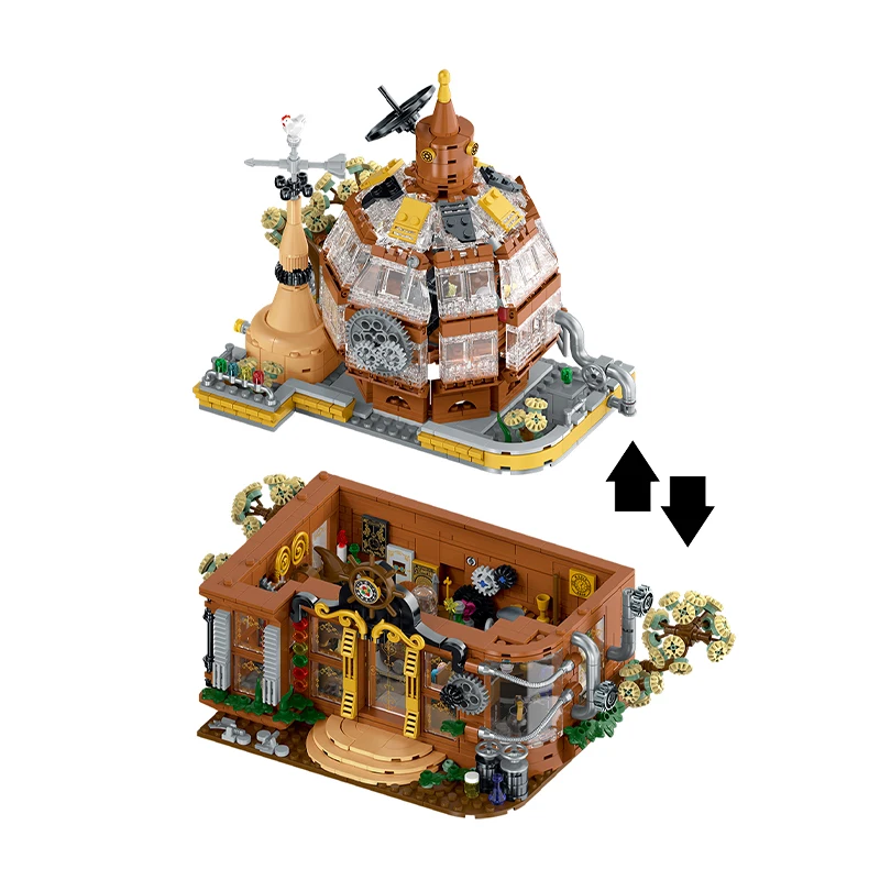 1842PCS Creative Street View Steampunk Store Model Building Blocks MOC Home Decoration DIY Toy Brick Children Toys Birthday Gift 1842PCS Creative Street View Steampunk Store Model Building Blocks MOC Home Decoration DIY Toy Brick Children Toys Birthday Gift
