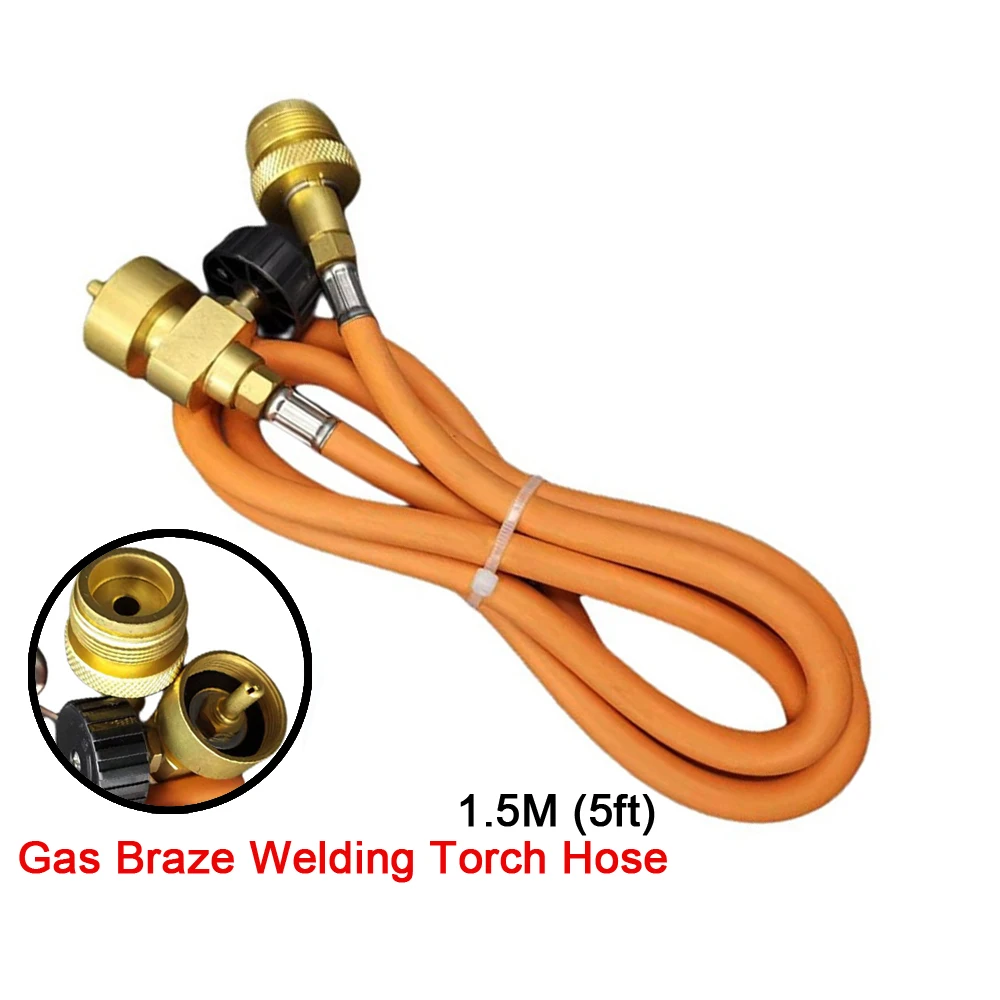 Guns Hose 1.5M (5ft) With Hook For MAPP-Guns Extension Kit Welding Hose For Brazing Welding Applications HVAC Plumbing
Guns Hose 1.5M (5ft) With Hook For MAPP-Guns Extension Kit Welding Hose For Brazing Welding Applications HVAC Plumbing