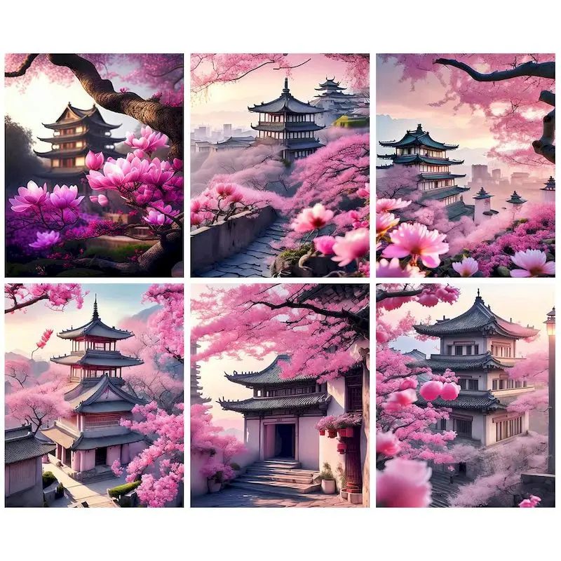 CHENISTORY Painting By Number Scenery Of Sakura Ancient Pagoda Drawing On Canvas Gift Diy Pictures By Number Kits Home Decor
CHENISTORY Painting By Number Scenery Of Sakura Ancient Pagoda Drawing On Canvas Gift Diy Pictures By Number Kits Home Decor