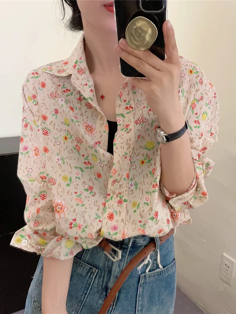2023 Autumn Women's Shirts Blouse for Women Long Sleeve Shirt Flower Print Shirt OL Woman Solid Blouses Buttons Ladies Tops C250
2023 Autumn Women's Shirts Blouse for Women Long Sleeve Shirt Flower Print Shirt OL Woman Solid Blouses Buttons Ladies Tops C250