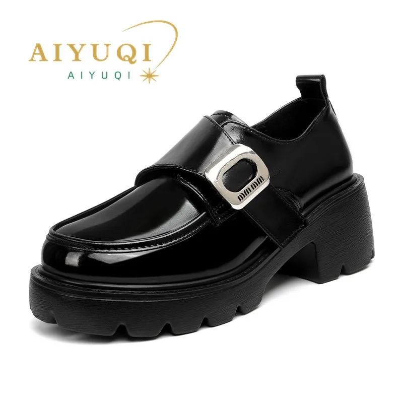 

AIYUQI Loafers Women Platform Spring 2024 New Genuine Leather JK Shoes Women Fashion Mary Jane Women Shoes