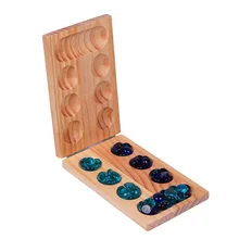Foldable Wooden Mancala Children Board Strategy Game Kids Thinking Particles Returning African Gem Chess With Colorful Stones
Foldable Wooden Mancala Children Board Strategy Game Kids Thinking Particles Returning African Gem Chess With Colorful Stones
