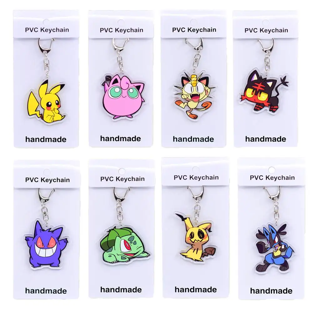 New Pokemon Anime Figure Pikachu Bulbasaur Gengar Meowth Jigglypuff Lucario Mimikyu Cartoon Keychain Kid Toy Birthday Gift
New Pokemon Anime Figure Pikachu Bulbasaur Gengar Meowth Jigglypuff Lucario Mimikyu Cartoon Keychain Kid Toy Birthday Gift