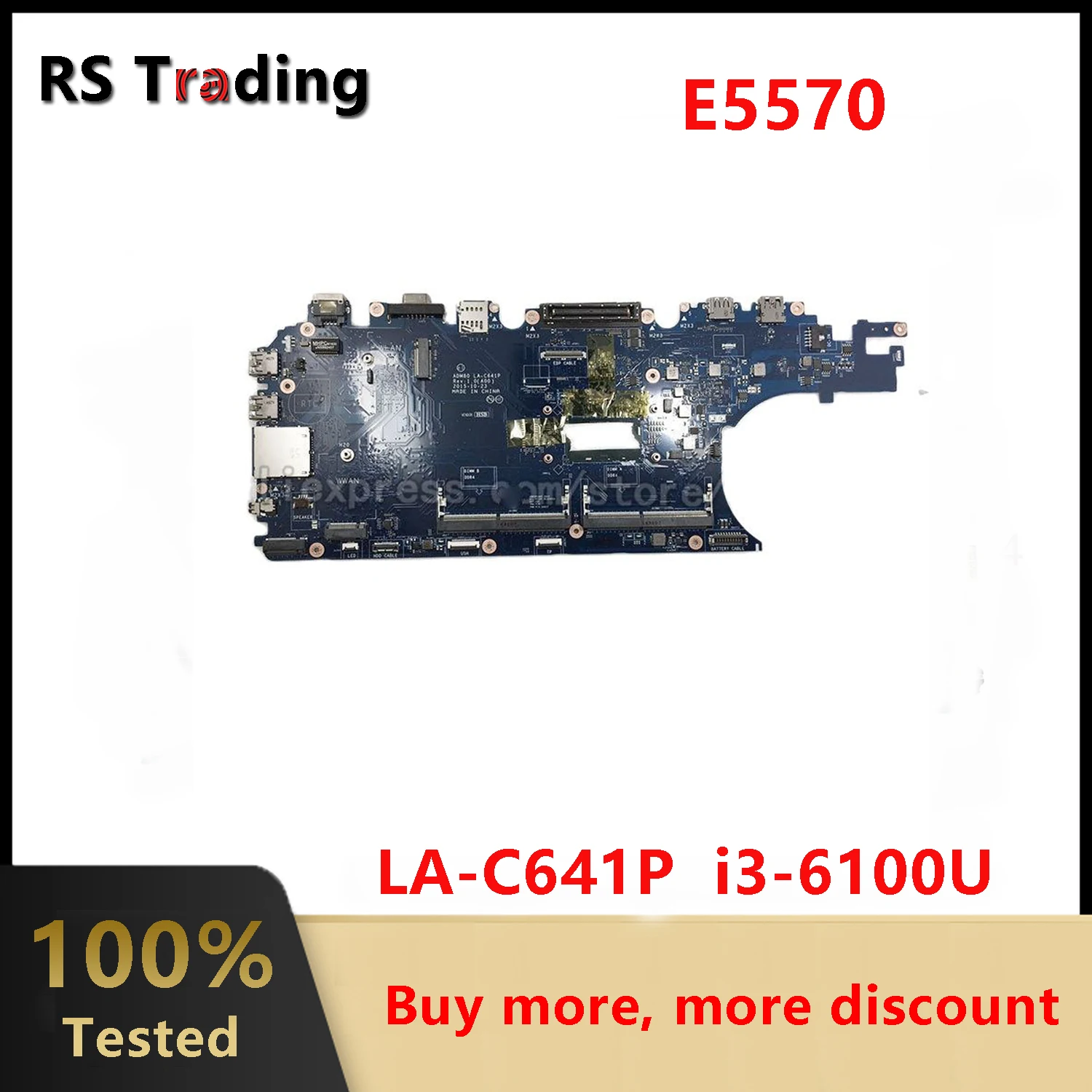 Материнская плата для ноутбука DELL Latitude E5570 с SR2EU I3-6100U CPU LA-C641P CN-0MJJCK 0MJJCK материнская плата
Материнская плата для ноутбука DELL Latitude E5570 с SR2EU I3-6100U CPU LA-C641P CN-0MJJCK 0MJJCK материнская плата