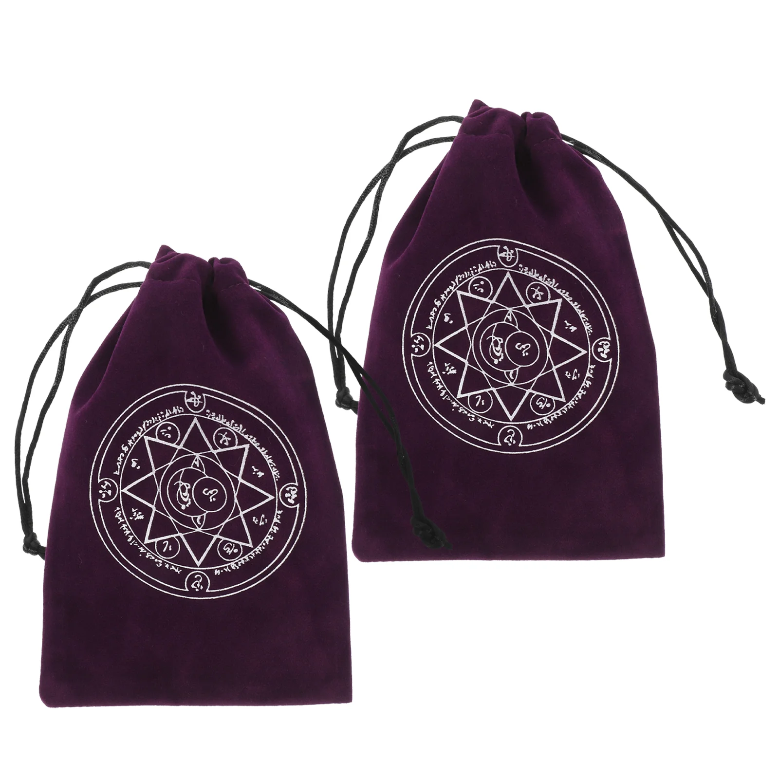 2 Pcs Soft Velvet Drawstring Pocket Bags for Tarot Cards Delicate Holder Flannel Small Pouches Container
2 Pcs Soft Velvet Drawstring Pocket Bags for Tarot Cards Delicate Holder Flannel Small Pouches Container