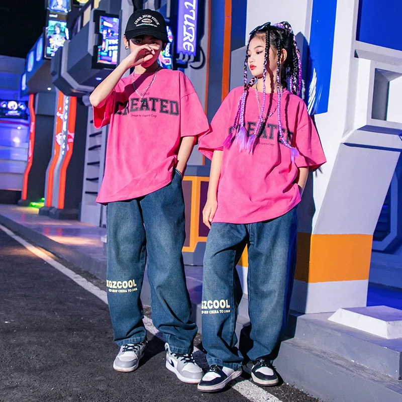 Teen Boys Girls Fashion Hip Hop Loose Casual Short Sleeve T-shirt Jeans Sets Children T Shirts Denim Trousers Pants Kids Clothes
Teen Boys Girls Fashion Hip Hop Loose Casual Short Sleeve T-shirt Jeans Sets Children T Shirts Denim Trousers Pants Kids Clothes