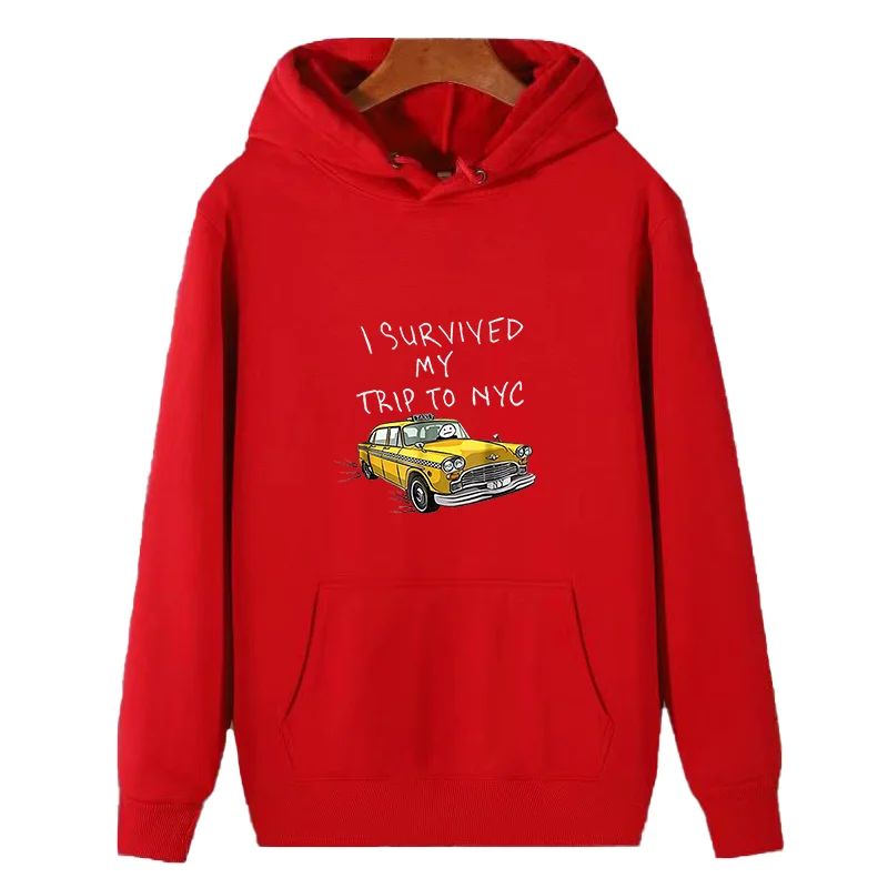 I Survived My Trip To Nyc York Yellow Taxi Graphic Hooded Sweatshirts High Quality Winter Thick Sweater Hoodie Man Sweatshirts
I Survived My Trip To Nyc York Yellow Taxi Graphic Hooded Sweatshirts High Quality Winter Thick Sweater Hoodie Man Sweatshirts