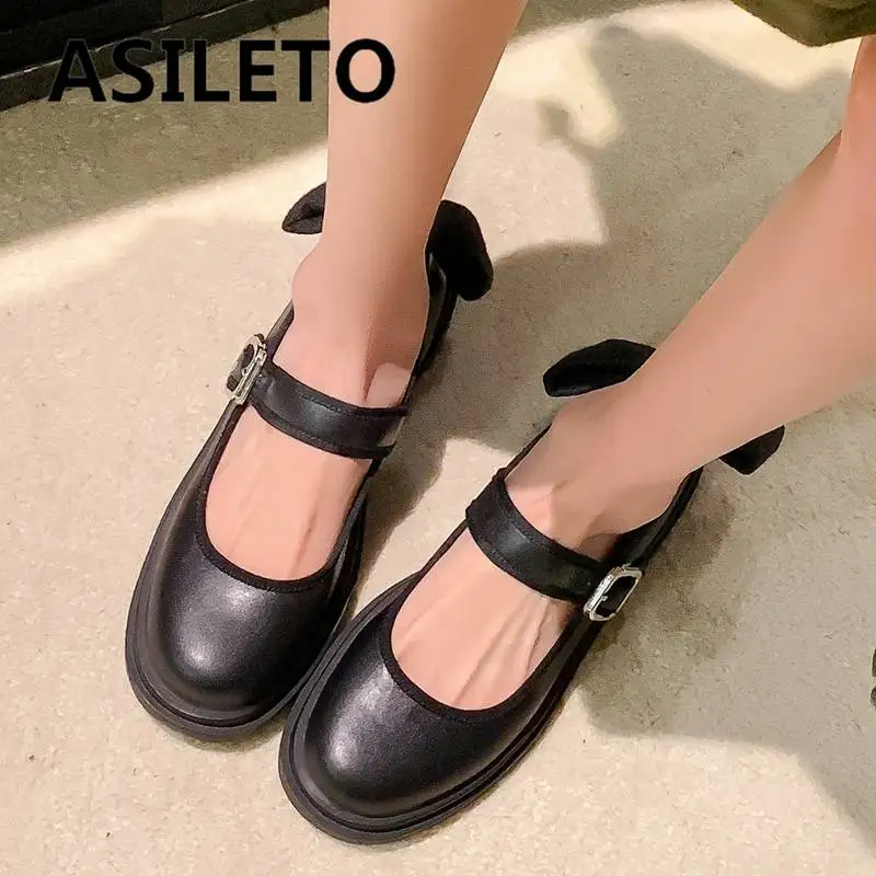 ASILETO Mary Jane Lady Pumps Round Toe Thick Heel 4cm Buckle Strap Butterfly Knot Big Size 40 41 Sweet Daily Girls Shoes S4930
ASILETO Mary Jane Lady Pumps Round Toe Thick Heel 4cm Buckle Strap Butterfly Knot Big Size 40 41 Sweet Daily Girls Shoes S4930
