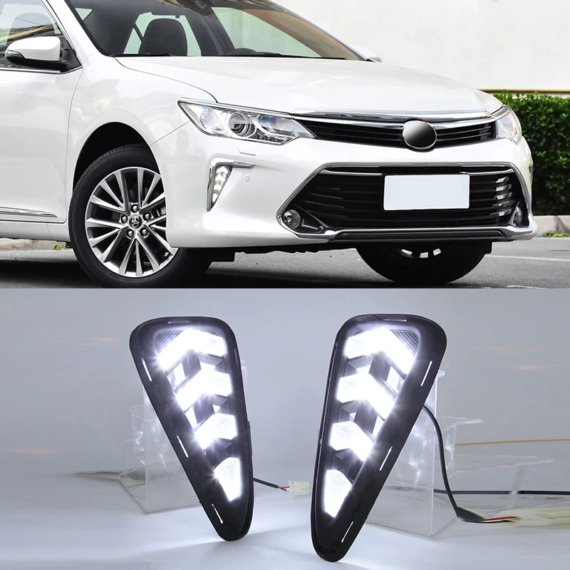 2PCS LED Daytime Running Light For Toyota Camry MK7 XV50 2015-2017 Car Accessories Waterproof ABS 12V DRL Fog Lamp Decoration
2PCS LED Daytime Running Light For Toyota Camry MK7 XV50 2015-2017 Car Accessories Waterproof ABS 12V DRL Fog Lamp Decoration