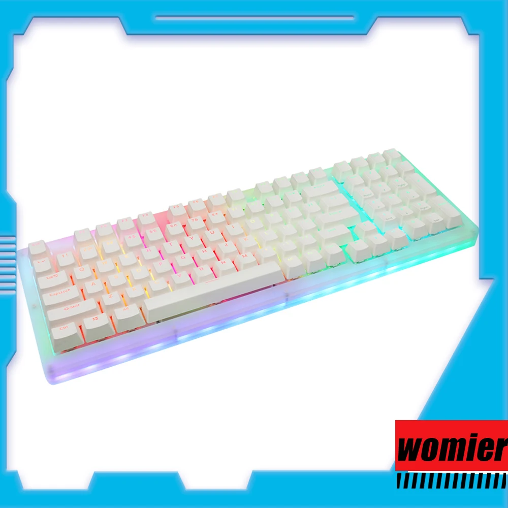 Механическая клавиатура Womier 98, прозрачная акриловая Проводная клавиатура Rgb с горячей заменой, пользовательская клавиатура для ПК, офисных игр, для настольного ноутбука
Механическая клавиатура Womier 98, прозрачная акриловая Проводная клавиатура Rgb с горячей заменой, пользовательская клавиатура для ПК, офисных игр, для настольного ноутбука