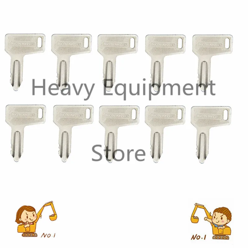 10 Pcs Ignition Key for Yanmar For Kubota Mini Excavator Takeuchi For JOHN DEERE RG60472 Wheeled Loaders
10 Pcs Ignition Key for Yanmar For Kubota Mini Excavator Takeuchi For JOHN DEERE RG60472 Wheeled Loaders