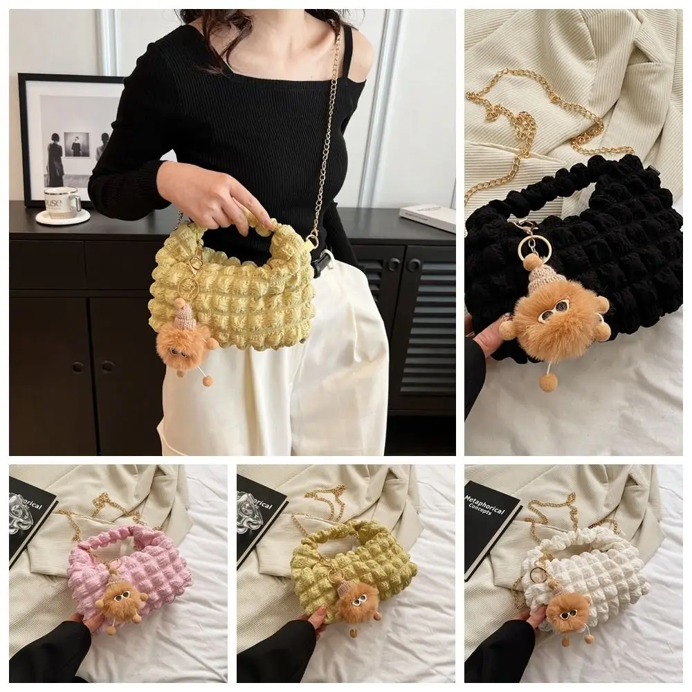 Lattice Bubble Shoulder Bag Casual Fold Korean Style Fold Cloud Underarm Bag with Pendant Handbag Outdoor
Lattice Bubble Shoulder Bag Casual Fold Korean Style Fold Cloud Underarm Bag with Pendant Handbag Outdoor