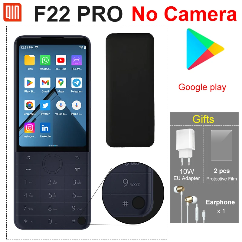 Qin F22 Pro Duoqin MTK Helio G85 Wifi 3.54 Inch 4GB 64GB Octa Core Bluetooth 5.0 Touch screen No Camera Play Store Phone
Qin F22 Pro Duoqin MTK Helio G85 Wifi 3.54 Inch 4GB 64GB Octa Core Bluetooth 5.0 Touch screen No Camera Play Store Phone