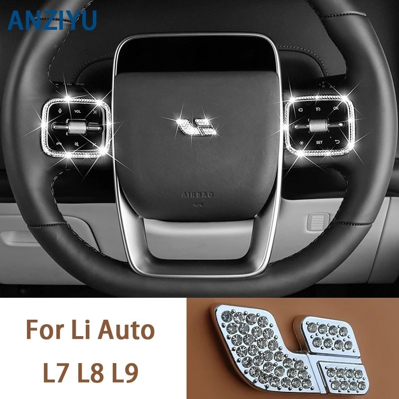 For Li L7 L8 L9 Car Steering wheel Li Logo Decorative Patch Alloy Material Crystal Style Patch Special Accessories for Li Auto
For Li L7 L8 L9 Car Steering wheel Li Logo Decorative Patch Alloy Material Crystal Style Patch Special Accessories for Li Auto