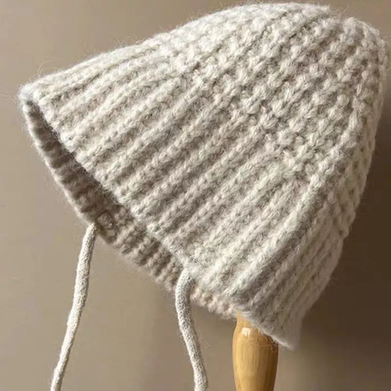 Unisex Thicken Knitted Hat Women's Wool Autumn Winter Warm Pullover Hats Strap Street Skullie Balaclava Ear Protection Cap Gifts
Unisex Thicken Knitted Hat Women's Wool Autumn Winter Warm Pullover Hats Strap Street Skullie Balaclava Ear Protection Cap Gifts