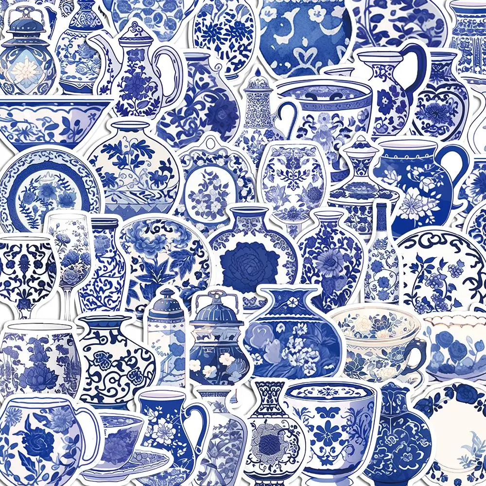 10/50PCS Porcelain China Vintage Blue Stickers Pack DIY Skateboard Motorcycle Suitcase Stationery Decals Decor Phone Laptop Toys
10/50PCS Porcelain China Vintage Blue Stickers Pack DIY Skateboard Motorcycle Suitcase Stationery Decals Decor Phone Laptop Toys