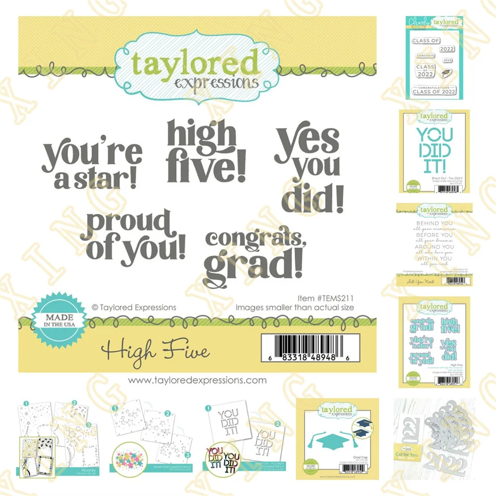 Grads Class of 2022 Hooray Layering High Five Grad Cap New Metal Cutting Dies Stamps Stencil for Scrapbook Decoration Embossing
Grads Class of 2022 Hooray Layering High Five Grad Cap New Metal Cutting Dies Stamps Stencil for Scrapbook Decoration Embossing