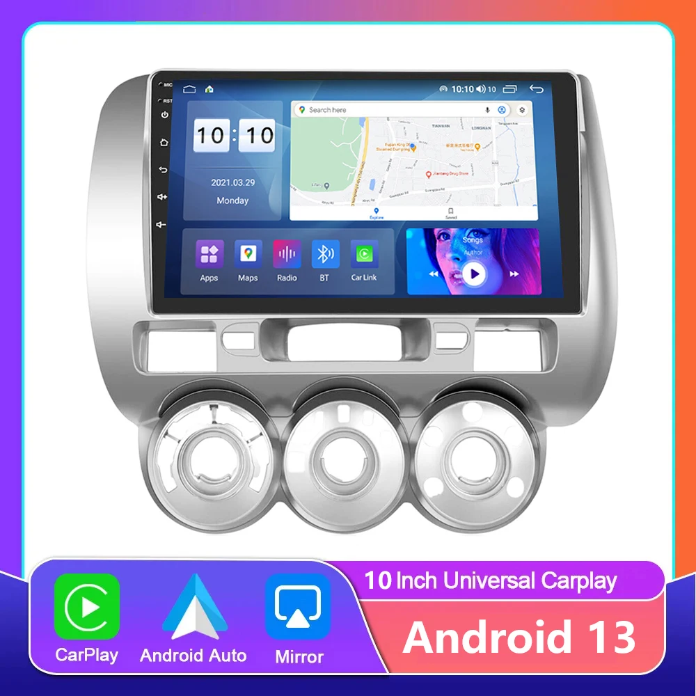 Автомагнитола для Honda Fit Jazz City 2002 - 2007 Android 13, мультимедийный видеоплеер, автостерео, Carplay, GPS-навигация, сенсорный экран
Автомагнитола для Honda Fit Jazz City 2002 - 2007 Android 13, мультимедийный видеоплеер, автостерео, Carplay, GPS-навигация, сенсорный экран