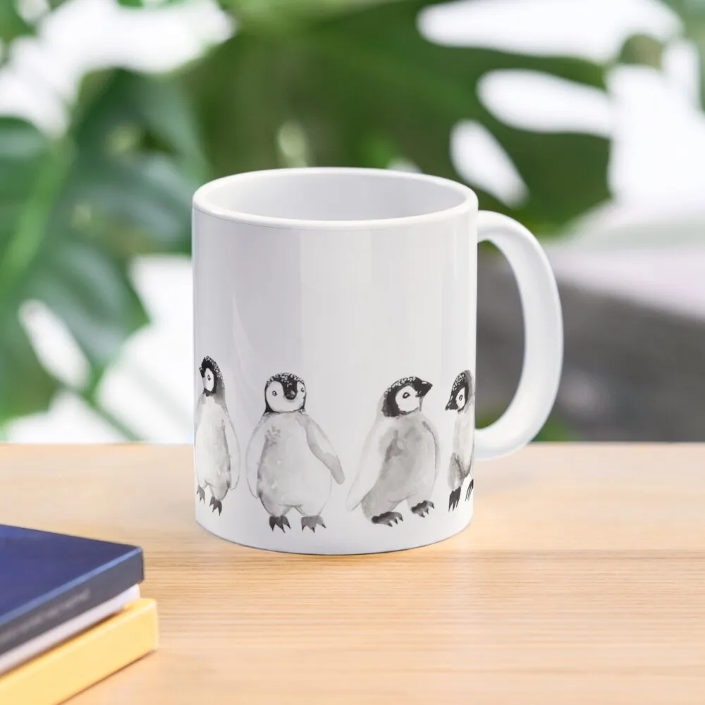 

Fluffy Emperor Penguin Chicks Coffee Mug Coffe Cups Mixer Travel Mug