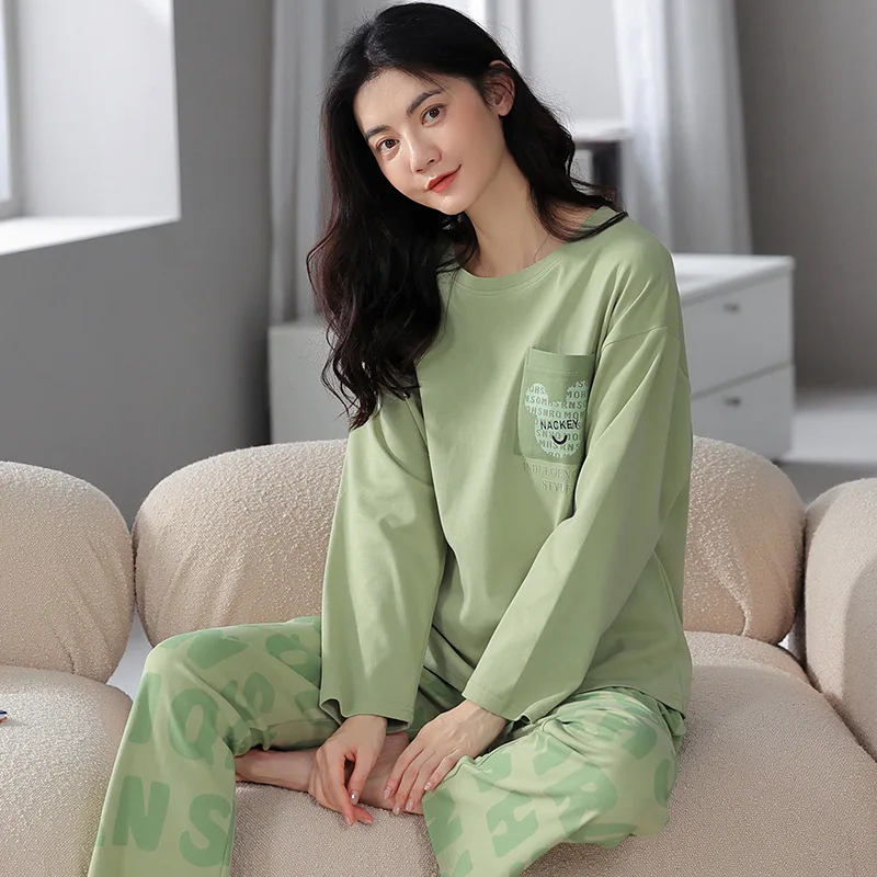 Spring PJ Nightwear Women's Pajama Sets Girls Pyjamas Lovely and sweet Sleepwear Loungewear Pijama Mujer Nightwear Homewear
Spring PJ Nightwear Women's Pajama Sets Girls Pyjamas Lovely and sweet Sleepwear Loungewear Pijama Mujer Nightwear Homewear