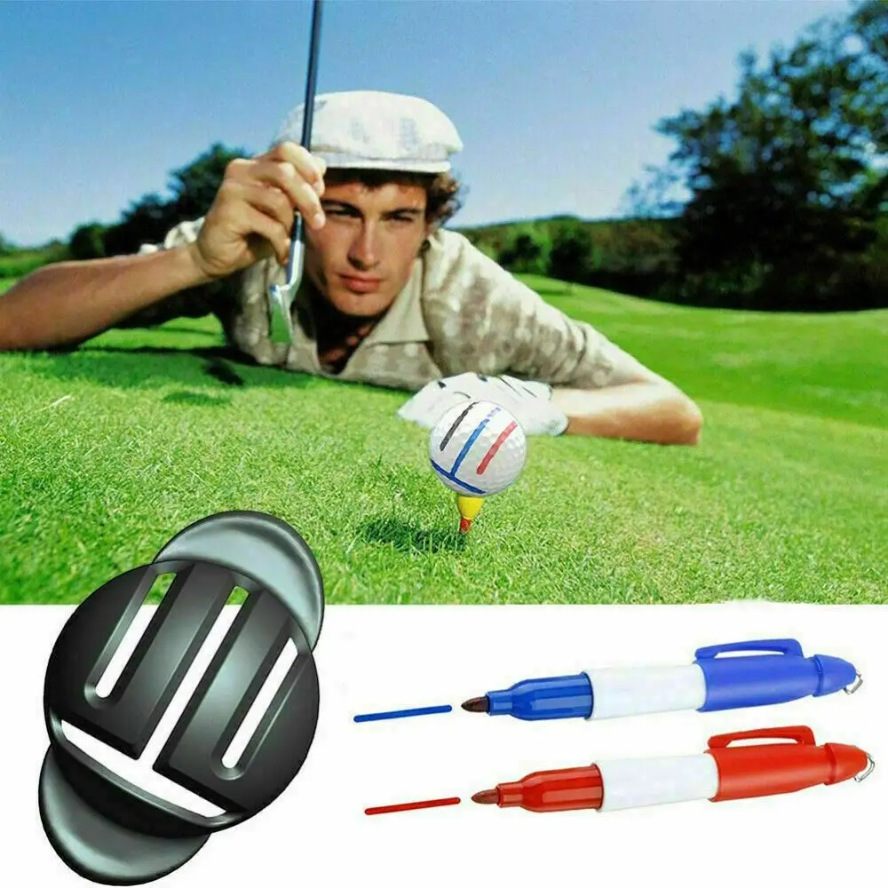 With 2 Pen Line Drawing Marker Putting Positioning Aids Golf Mark Stencil Alignment Tool T Line Marker Golf Ball Marker
With 2 Pen Line Drawing Marker Putting Positioning Aids Golf Mark Stencil Alignment Tool T Line Marker Golf Ball Marker