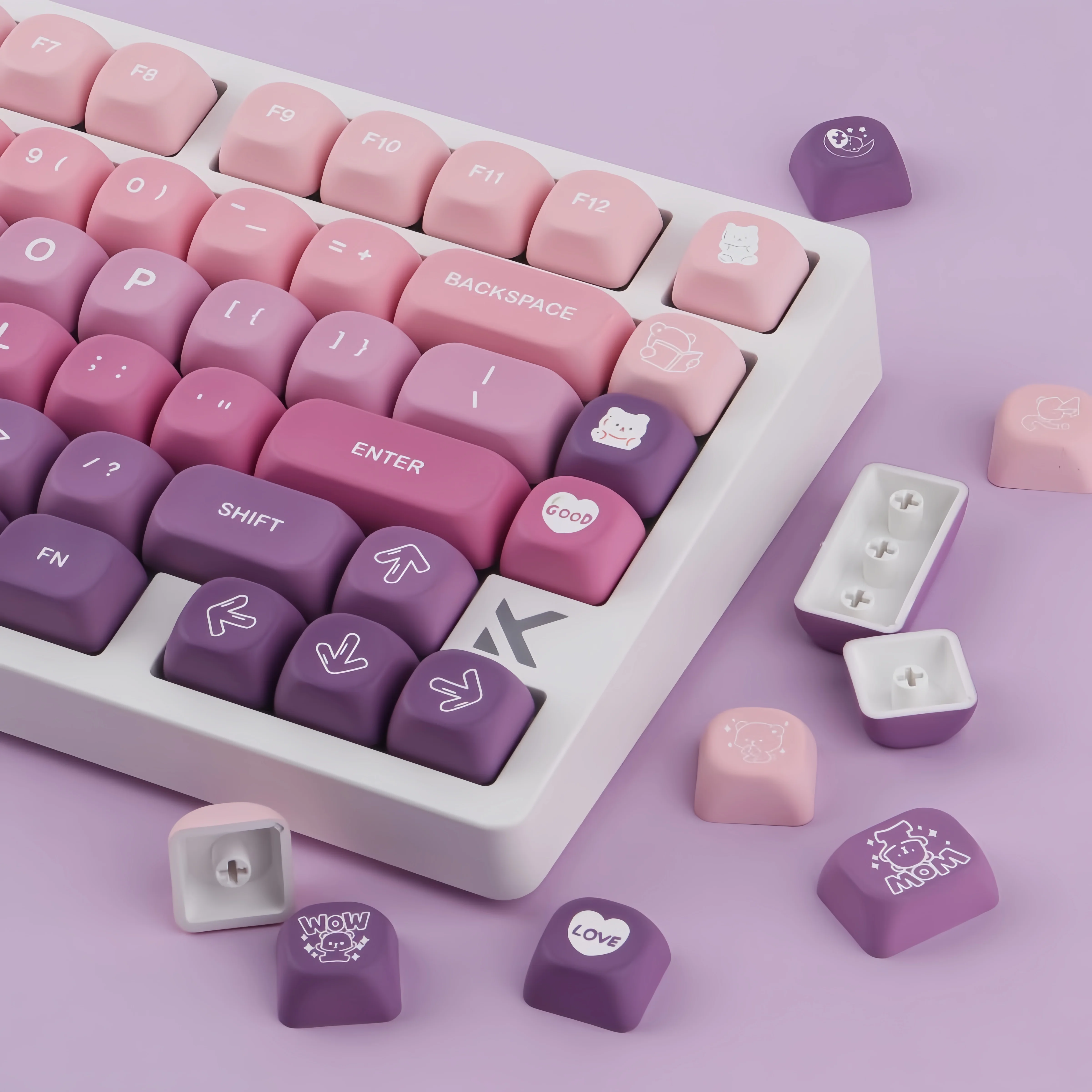 MOA profile PBT keycaps for MX mechanical switches