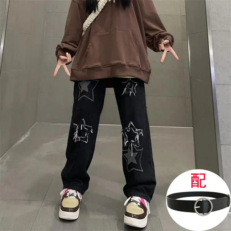 American Harajuku Street Hip-hop Unisex Trousers High Waist Loose Printing Straight Wide Leg Female Jeans Punk Gothic Streetwear
American Harajuku Street Hip-hop Unisex Trousers High Waist Loose Printing Straight Wide Leg Female Jeans Punk Gothic Streetwear