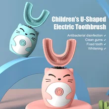 360 Degrees U-shaped Smart Electric Toothbrush Kids Children Electric Toothbrush Silicone Automatic Ultrasonic Teeth Tooth Brush 
360 Degrees U-shaped Smart Electric Toothbrush Kids Children Electric Toothbrush Silicone Automatic Ultrasonic Teeth Tooth Brush
