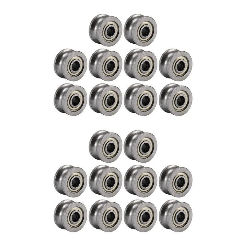 20Pcs U Groove Bearing U624ZZ Carbon Steel Durable V Groove Ball Bearing Pulley For Rail Track Linear Motion Systems
20Pcs U Groove Bearing U624ZZ Carbon Steel Durable V Groove Ball Bearing Pulley For Rail Track Linear Motion Systems