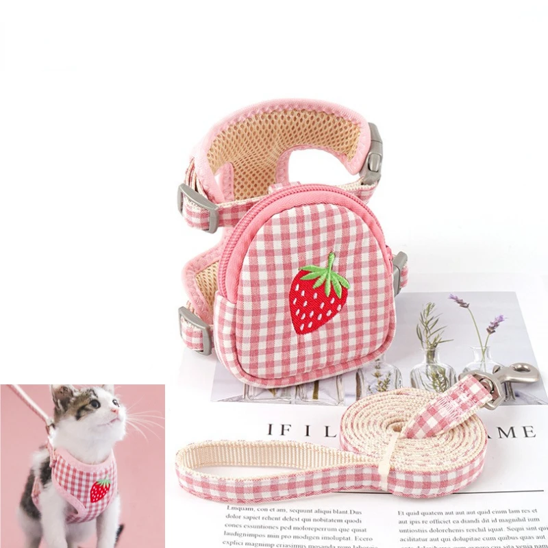 Cat Harness with Backpack Prevent Break Free Breathable Chest Strap Pet Traction Rope Set Teddy Mini Dog Walking Pet Supplies
Cat Harness with Backpack Prevent Break Free Breathable Chest Strap Pet Traction Rope Set Teddy Mini Dog Walking Pet Supplies