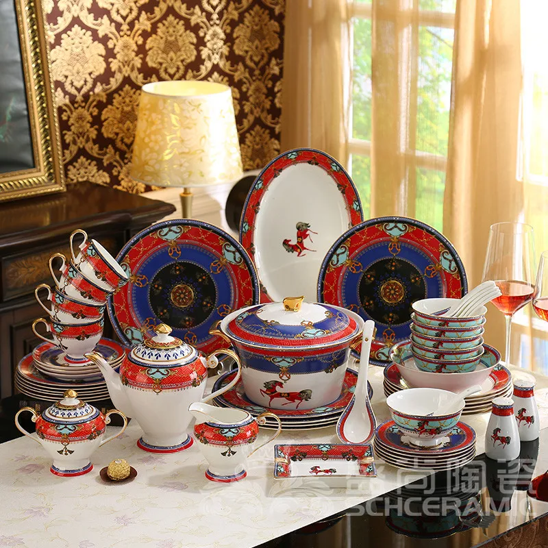 Conjunto de louça dourado osso de cavalo guerra dourado europeu conjunto de tigela de café prato de cerâmica doméstico
Conjunto de louça dourado osso de cavalo guerra dourado europeu conjunto de tigela de café prato de cerâmica doméstico