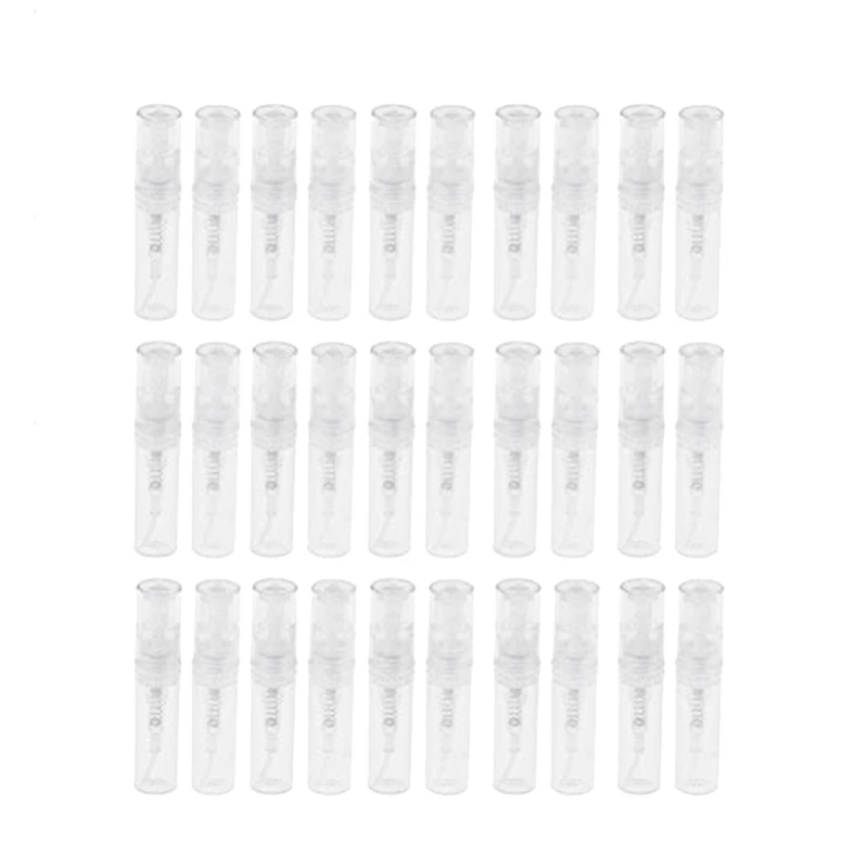 

300Pcs Clear 2Ml Atomizer Plastic Bottle Spray Disposable Perfume Empty Sample Bottle For Travel Party