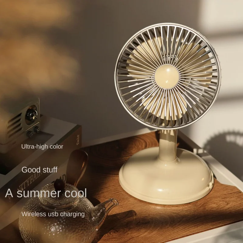 Simple Desktop Rechargeable FanusbRechargeable Portable Little Fan Retro Table-Type Simple Fan Belt Battery 
Simple Desktop Rechargeable FanusbRechargeable Portable Little Fan Retro Table-Type Simple Fan Belt Battery