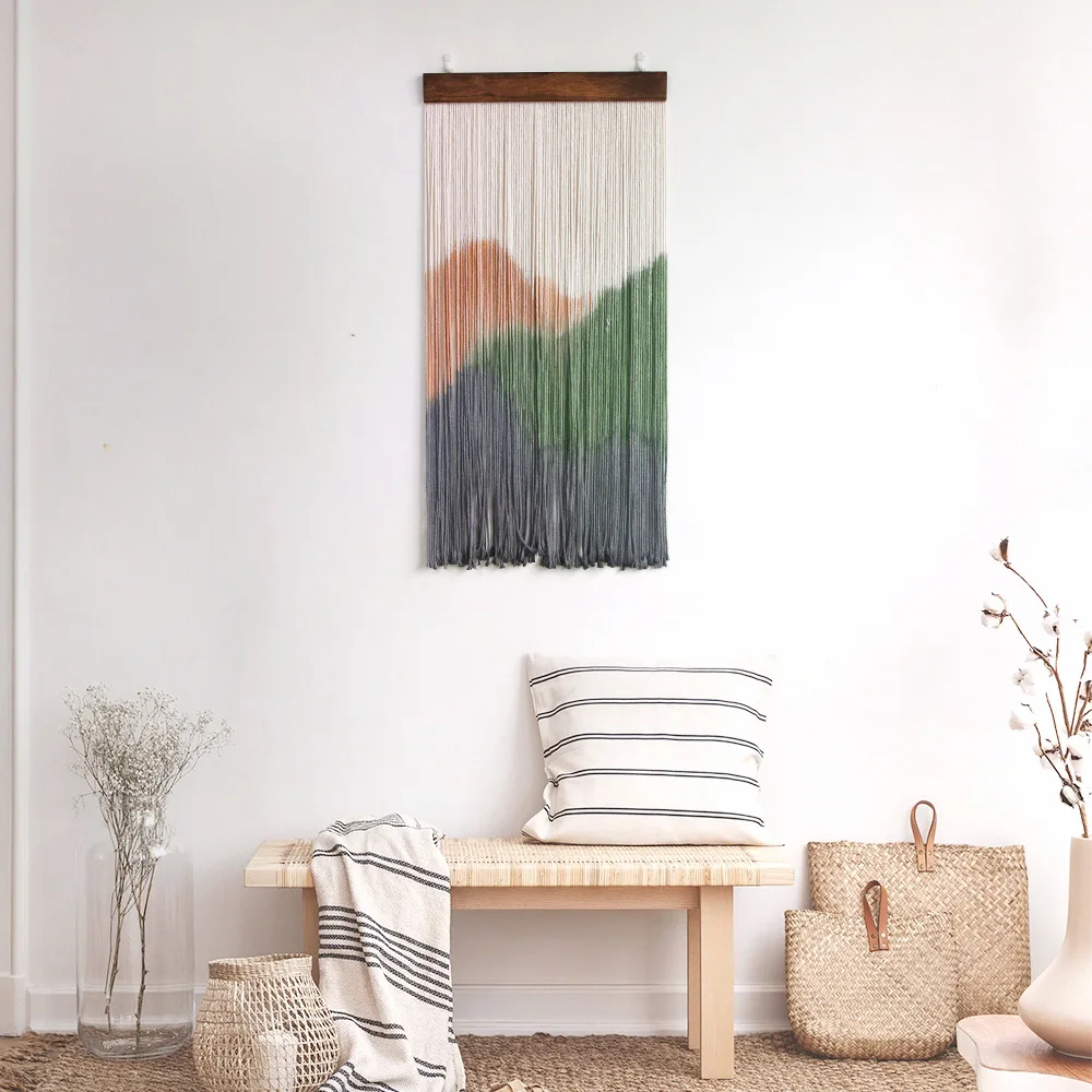 Hand Woven Landscape Tapestry with Tassels 1 S3af4fd13277044a8a63801f5929ff0a0t