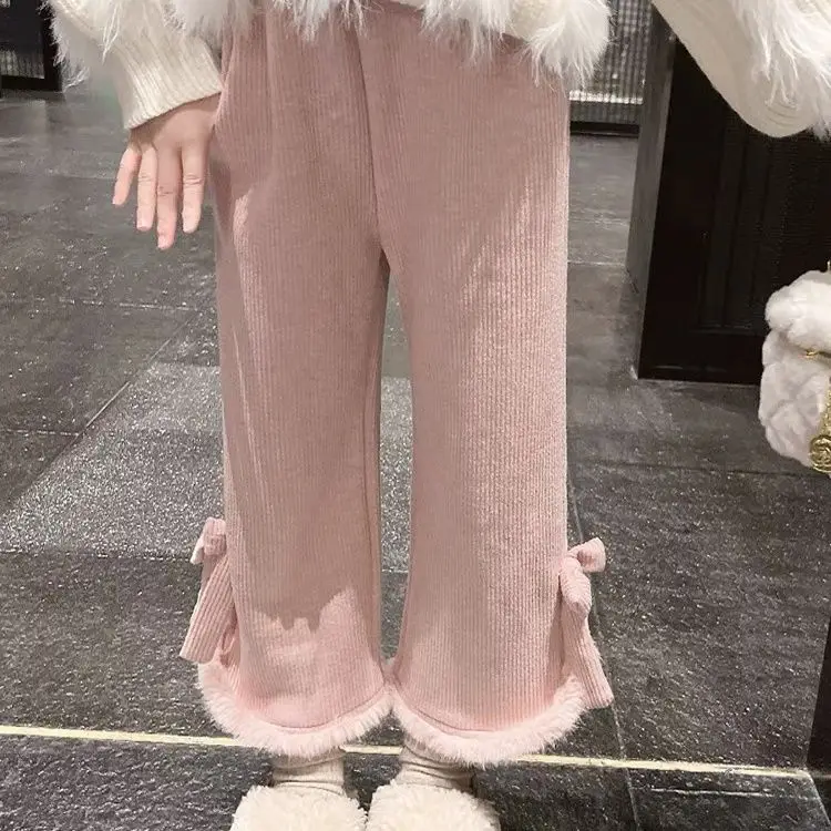 Girls' Pants Autumn and Winter 2023 Plush and Thickened Girls' Wide Leg Pants Loose Straight Leg Pants
Girls' Pants Autumn and Winter 2023 Plush and Thickened Girls' Wide Leg Pants Loose Straight Leg Pants