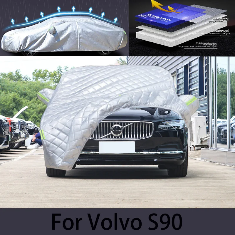 

For Volvo S90 Car hail protection cover Auto rain protection scratch protection paint peeling protection car clothing
