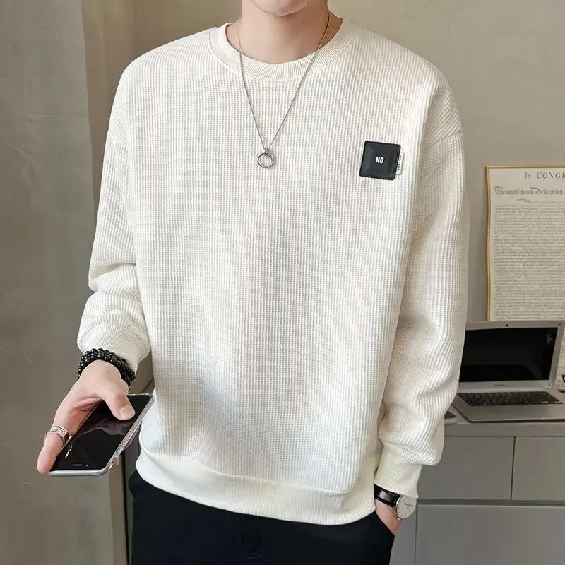Waffle Men's Round Neck Long Sleeved T-shirt Spring Autumn New Hoodies Sweatshirts For Men Pullover
Waffle Men's Round Neck Long Sleeved T-shirt Spring Autumn New Hoodies Sweatshirts For Men Pullover