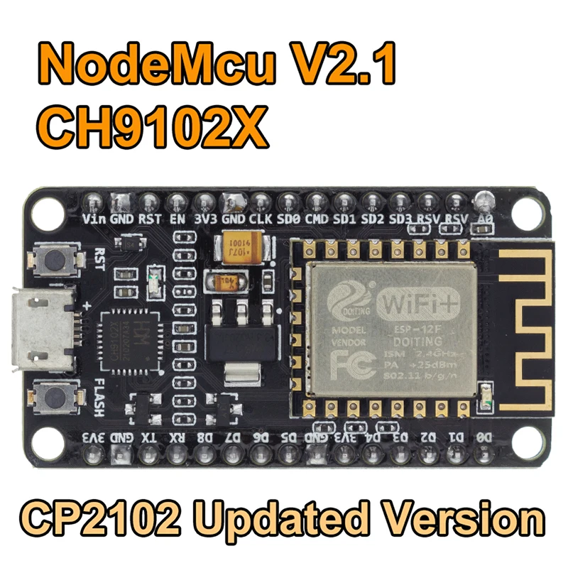 Wireless module NodeMcu V2.1 CH9102X (CP2102 Updated version ) Lua WIFI Internet of Things development board based For Arduino
Wireless module NodeMcu V2.1 CH9102X (CP2102 Updated version ) Lua WIFI Internet of Things development board based For Arduino