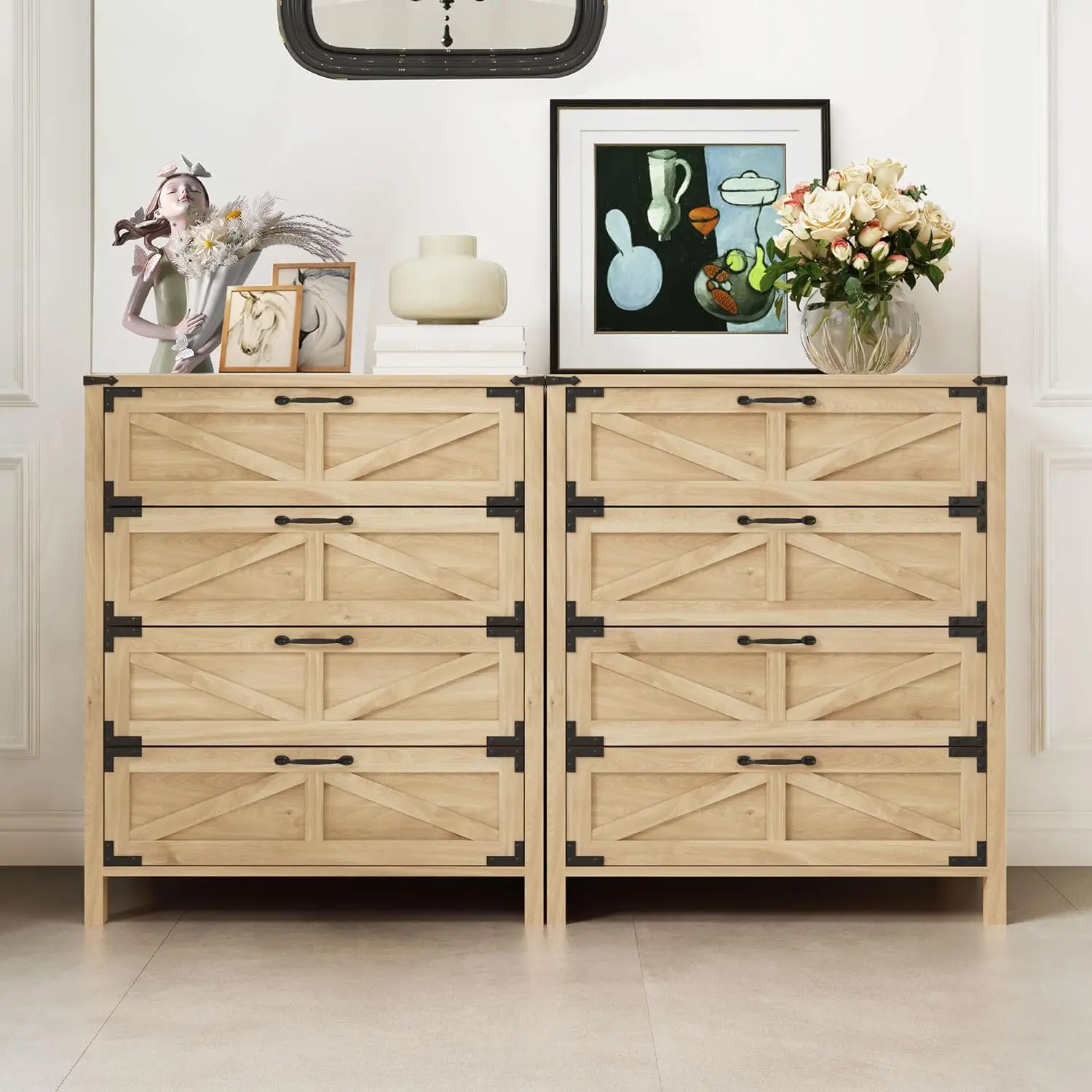 Modern 4/6/8 Drawer Dresser for Bedroom, Accent Wooden Storage Chest of Drawers for Living Room,Hallway,Entryway - Natural/White
Modern 4/6/8 Drawer Dresser for Bedroom, Accent Wooden Storage Chest of Drawers for Living Room,Hallway,Entryway - Natural/White
