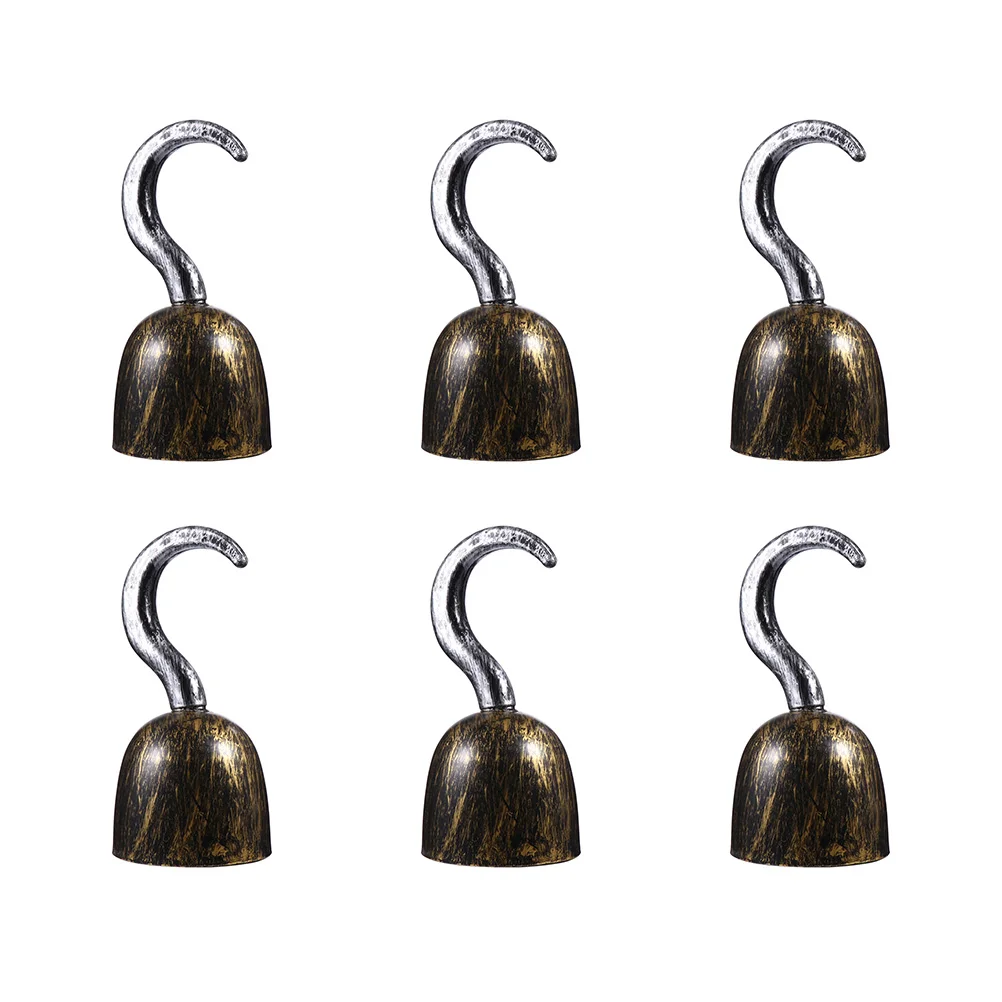 6 Pcs Pirate Hook Toy Party Props Halloween Supplies Masquerade Decorative Hooks Dreses Cosplay Toys Bronze Plastic
6 Pcs Pirate Hook Toy Party Props Halloween Supplies Masquerade Decorative Hooks Dreses Cosplay Toys Bronze Plastic