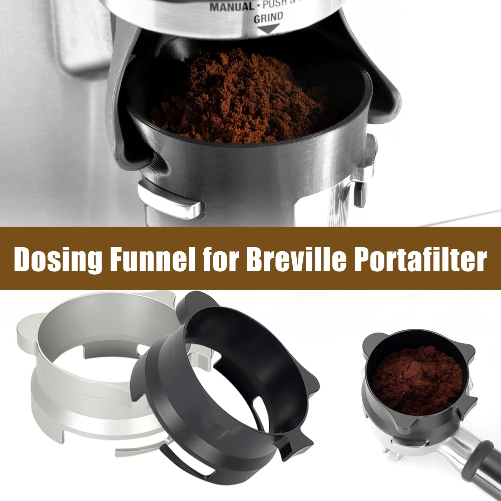 Espresso Dosing Funnel 54mm Aluminum Alloy Dosing Ring Rotate and Lock Reusable Ring for Breville 8 series Espresso Machine Tool
Espresso Dosing Funnel 54mm Aluminum Alloy Dosing Ring Rotate and Lock Reusable Ring for Breville 8 series Espresso Machine Tool