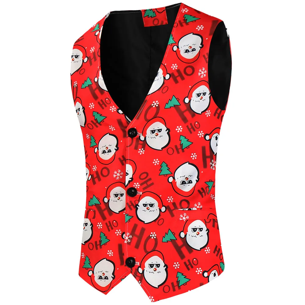 Four Seasons Christmas Chaleco Hombre Santa Claus Printed Slim Fit Tuxedo Vest Men Holiday Xmas Prom Casual Waistcoat Plus Size
Four Seasons Christmas Chaleco Hombre Santa Claus Printed Slim Fit Tuxedo Vest Men Holiday Xmas Prom Casual Waistcoat Plus Size